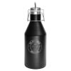 Polar Camel 64 oz. Black Vacuum Insulated Growler with Swing-Top Lid Thumbnail